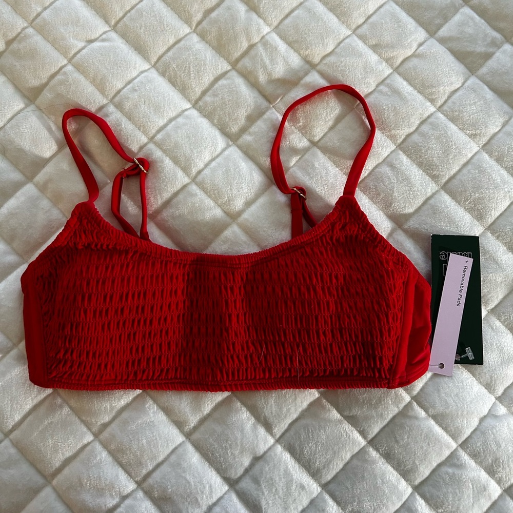 Red bikini top